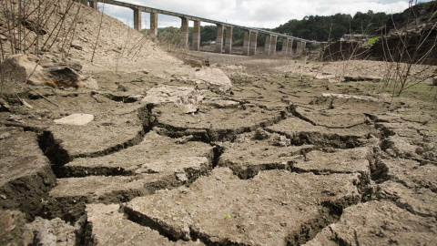 03/08/2023 - Embalse de Belesar en el Río Miño, a 3 de agosto de 2023, en Lugo, Galicia 03/08/2023 - Embalse de Belesar en el Río Miño, a 3 de agosto de 2023, en Lugo, Galicia
