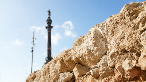 Trobat les restes a les obres d'urbanització de la Rambla de Barcelona, a la part baixa Trobat les restes a les obres d'urbanització de la Rambla de Barcelona, a la part baixa