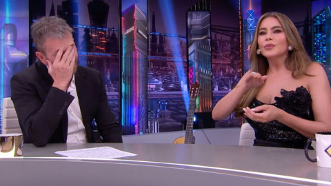 Pablo Motos y Sofía Vergara en 'El Hormiguero'.- ANTENA 3 Pablo Motos y Sofía Vergara en 'El Hormiguero'.- ANTENA 3