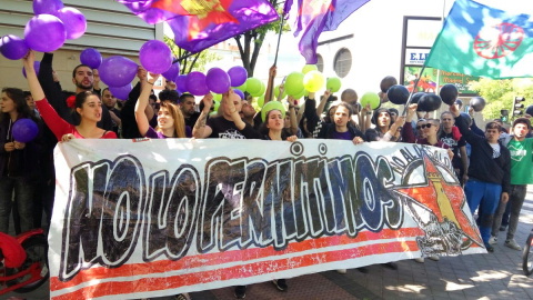 Movilización contra el desalojo. Movilización contra el desalojo.