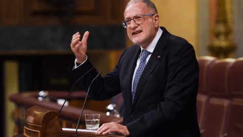 Foto de archivo. Juan Luis Steegmann Olmedillas en una sesión plenaria la pasada legislatura como diputado por Vox Foto de archivo. Juan Luis Steegmann Olmedillas en una sesión plenaria la pasada legislatura como diputado por Vox