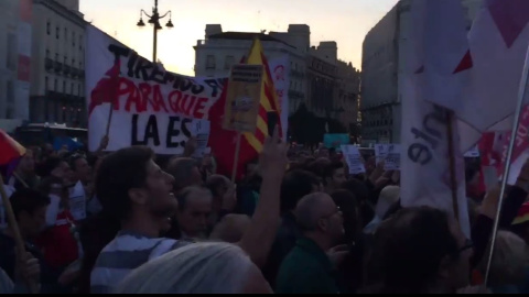 Imagen de la manifestación de este domingo en Madrid. Twitter de @juancarlosmohr Imagen de la manifestación de este domingo en Madrid. Twitter de @juancarlosmohr