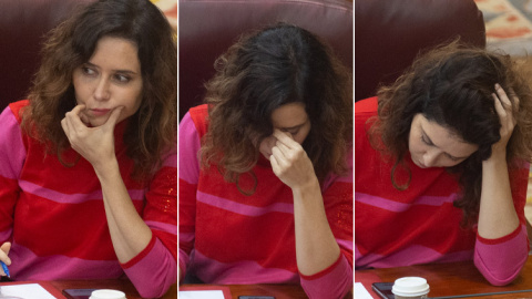 Isabel Díaz Ayuso en un combo de tres imágenes.- EDUARDO PARRA (EUROPA PRESS) Isabel Díaz Ayuso en un combo de tres imágenes.- EDUARDO PARRA (EUROPA PRESS)
