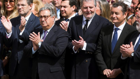 Los ministros de Justicia, Rafael Catalá, de Interior, José Ignacio Zoido, de Educación, Cultura y Deporte, Iñigo Méndez de Vigo. - EFE Los ministros de Justicia, Rafael Catalá, de Interior, José Ignacio Zoido, de Educación, Cultura y Deporte, Iñigo Méndez de Vigo. - EFE
