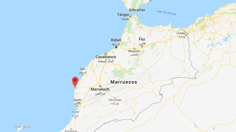 Región marroquí donde ha tenido lugar el incidentes.- GOOGLE