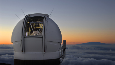 Telescopio Pan-Starrs en Hawai, que descubrió el asteroide foráneo./IFA-UNIVERSITY OF HAWAII