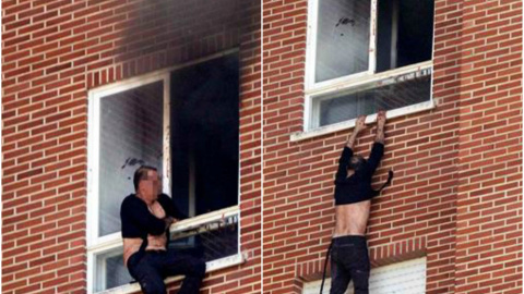 El presunto asesino de una madre y su hija en Vitoria, que ha saltado desde un octavo piso tras prender fuego a la vivienda. EFE El presunto asesino de una madre y su hija en Vitoria, que ha saltado desde un octavo piso tras prender fuego a la vivienda. EFE