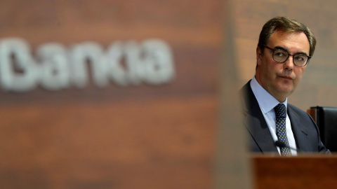 El consejero delegado de Bankia, José Sevilla, durante la presentación de los resultados de la entidad hasta septiembre. EFE/ Ballesteros El consejero delegado de Bankia, José Sevilla, durante la presentación de los resultados de la entidad hasta septiembre. EFE/ Ballesteros