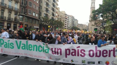 Manifestació a València en commemoració del 25 d'abril / EUROPA PRESS
