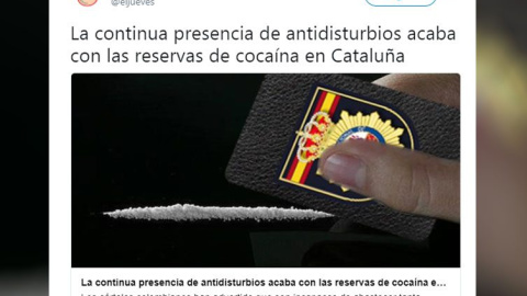 Un juzgado de Barcelona investiga a El Jueves por su publicación sobre la Policía Nacional. Un juzgado de Barcelona investiga a El Jueves por su publicación sobre la Policía Nacional.