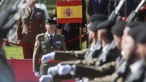 El general de brigada Fernando Ruiz Gómez durante el acto de toma de posesión de su nuevo cargo, a 16 de febrero de 2024, en Córdoba, Andalucía (España) El general de brigada Fernando Ruiz Gómez durante el acto de toma de posesión de su nuevo cargo, a 16 de febrero de 2024, en Córdoba, Andalucía (España)