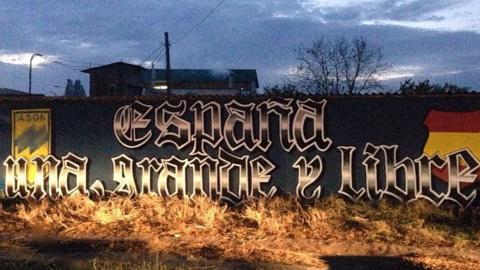 Mural de "España, una grande y libre" en Ucrania Mural de "España, una grande y libre" en Ucrania