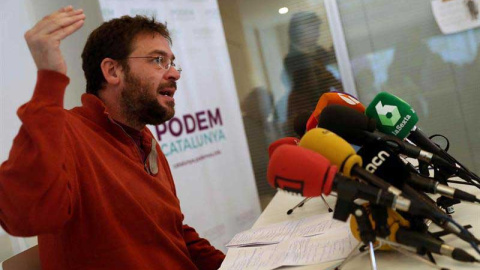 Dante Fachín anuncia su salida de Podem. | EFE Dante Fachín anuncia su salida de Podem. | EFE