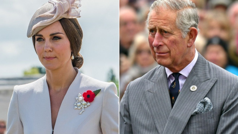 Kate Middleton y Carlos de Inglaterra en dos imágenes de archivo. Kate Middleton y Carlos de Inglaterra en dos imágenes de archivo.