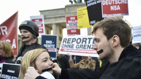 Acto en Alemania promovido por Reporteros Sin Fronteras. EFE/Archivo Acto en Alemania promovido por Reporteros Sin Fronteras. EFE/Archivo