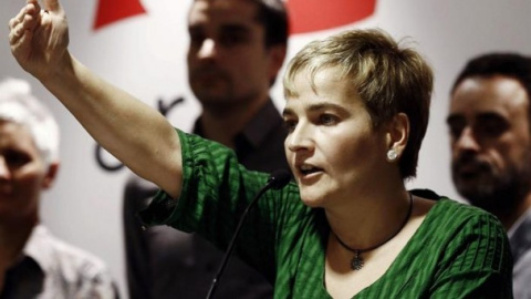 Rebeka Ubera, actual y última secretaria general de Aralar. | EFE Rebeka Ubera, actual y última secretaria general de Aralar. | EFE