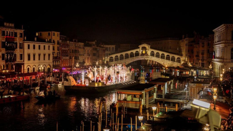 El Gran Canal durante el carnaval. El Gran Canal durante el carnaval.