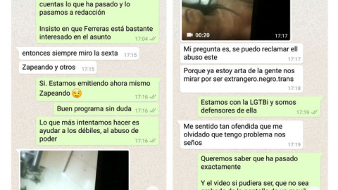 Conversaciones de Whatsapp de usuarios de forocoches con la joven que se desnudó en el Mercadona de Reus