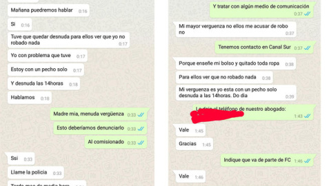 Conversaciones de Whatsapp de usuarios de forocoches con la joven que se desnudó en el Mercadona de Reus