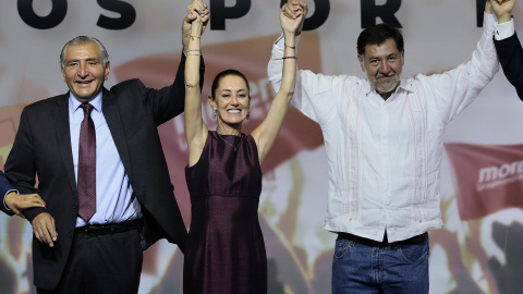 Claudia Sheinbaum tras ser designanada como candidata presidencial del 2024, en Ciudad de México, a 6 de septiembre de 2023. Claudia Sheinbaum tras ser designanada como candidata presidencial del 2024, en Ciudad de México, a 6 de septiembre de 2023.