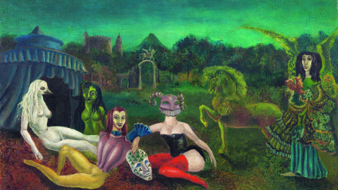 Down Below. Obra de Leonora Carrington. Down Below. Obra de Leonora Carrington.