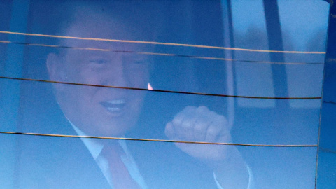 El expresidente de EEUU, Donald Trump, a su llegada al juzgado de Fort Pierce (Florida) este 14 de marzo de 2024. El expresidente de EEUU, Donald Trump, a su llegada al juzgado de Fort Pierce (Florida) este 14 de marzo de 2024.