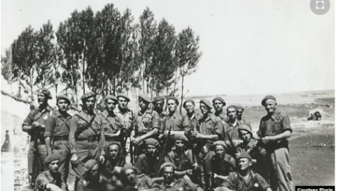 Destacamento zarista ruso que combatió con Franco. Destacamento zarista ruso que combatió con Franco.