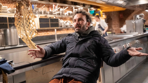 El chef Iván Domínguez, en su restaurante Xeito 19'20", en Madrid. El chef Iván Domínguez, en su restaurante Xeito 19'20", en Madrid.