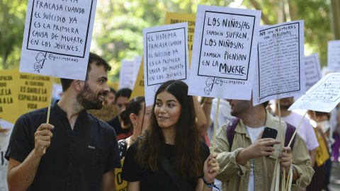 Manifestación prevención del suicidio. Manifestación prevención del suicidio.