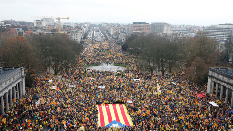 Vista de la manifestación convocada en Bruselas por ANC. REUTERS/Francois Lenoir Vista de la manifestación convocada en Bruselas por ANC. REUTERS/Francois Lenoir