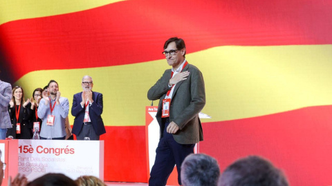 17/03/2024 - Salvador Illa en el recent congrés del PSC. 17/03/2024 - Salvador Illa en el recent congrés del PSC.