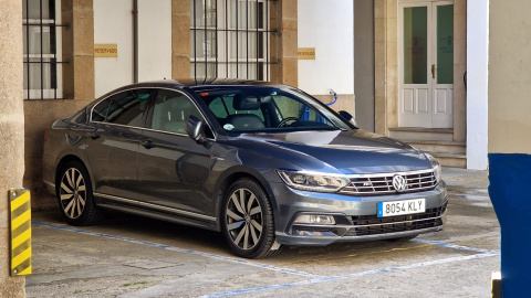 8/6/23 El Volkswaggen Passat con el que Baltar fue cazado conduciendo a 215 kilómetros por hora.
