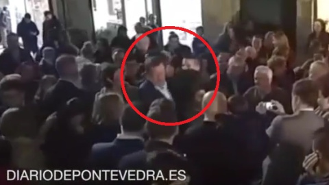 Agresión a Mariano Rajoy en Pontevedra Agresión a Mariano Rajoy en Pontevedra