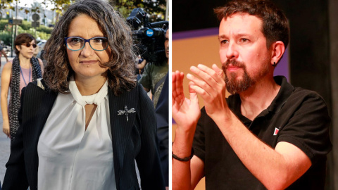 Mónica Oltra y Pablo Iglesias. EUROPA PRESS Mónica Oltra y Pablo Iglesias. EUROPA PRESS