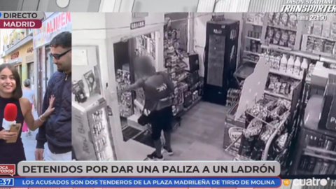 Momento en el que la periodista Isa Balado tiene que parar a un hombre tras tocarla el culo en pleno directo. Momento en el que la periodista Isa Balado tiene que parar a un hombre tras tocarla el culo en pleno directo.