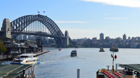La ciudad de Sidney, en Australia. La ciudad de Sidney, en Australia.
