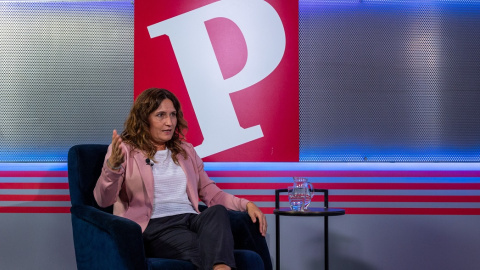 Laura Vilagrà, en la redacción de 'Público'