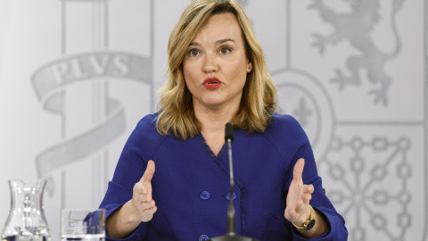 Pilar Alegría compadece sobre las modificaciones en la Ley de Suelo y Rehabilitación Urbana, tras aprobar su Anteproyecto en el Consejo de Ministros, a 26 de marzo de 2024. Pilar Alegría compadece sobre las modificaciones en la Ley de Suelo y Rehabilitación Urbana, tras aprobar su Anteproyecto en el Consejo de Ministros, a 26 de marzo de 2024.