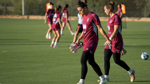 La jugadora Misa Rodríguez durante un entrenamiento, a 20 de septiembre de 2023, en Oliva, en Alacant. La jugadora Misa Rodríguez durante un entrenamiento, a 20 de septiembre de 2023, en Oliva, en Alacant.