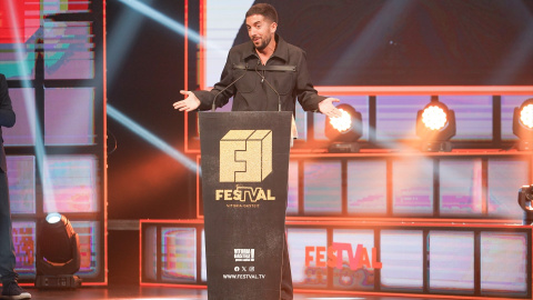 El presentador David Broncano durante una gala de premios en Vitoria, a 9 de septiembre de 2023. El presentador David Broncano durante una gala de premios en Vitoria, a 9 de septiembre de 2023.