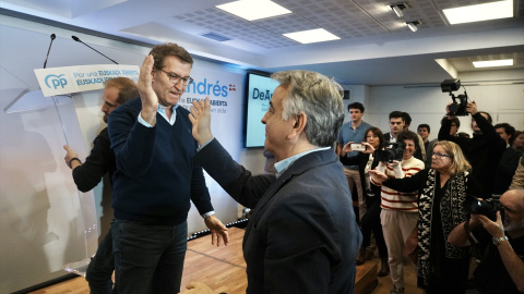 Alberto Núñez Feijóo y Javier de Andrés Alberto Núñez Feijóo y Javier de Andrés