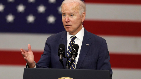 El presidente Joe Biden pronuncia comentarios sobre el fortalecimiento de las cadenas de suministro, la revitalización de la fabricación estadounidense y la creación de empleos sindicales bien remunerados a través de la Ley de infraestructura bipartid El presidente Joe Biden pronuncia comentarios sobre el fortalecimiento de las cadenas de suministro, la revitalización de la fabricación estadounidense y la creación de empleos sindicales bien remunerados a través de la Ley de infraestructura bipartid