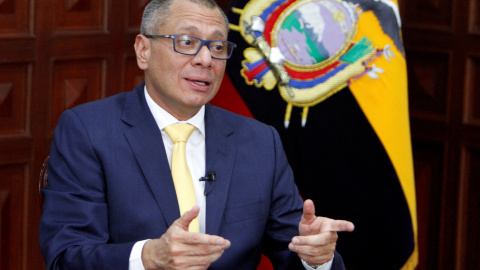 Imagen de archivo de Jorge Glas durante una entrevista con 'Reuters', a 29 de agosto de 2017. Imagen de archivo de Jorge Glas durante una entrevista con 'Reuters', a 29 de agosto de 2017.