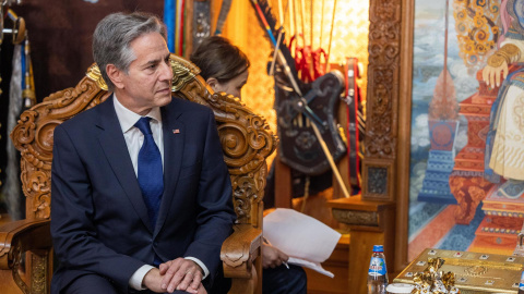 Imagen de archivo del secretario de Estado de EEUU, Antony Blinken, en su visita a Mongolia. Imagen de archivo del secretario de Estado de EEUU, Antony Blinken, en su visita a Mongolia.