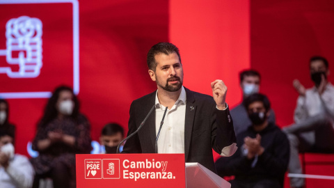 Luis Tudanca en una intervención en un acto de la campaña electoral del PSOE en Zamora. Luis Tudanca en una intervención en un acto de la campaña electoral del PSOE en Zamora.