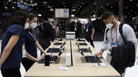 El Mobile World Congress 22, que vuelve a celebrarse en la ciudad de Barcelona. El Mobile World Congress 22, que vuelve a celebrarse en la ciudad de Barcelona.