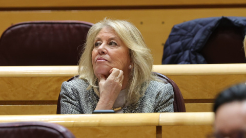 La alcaldesa de Marbella, Ángeles Muñoz, durante una sesión de control al Gobierno en el Senado, a 21 de diciembre de 2022, en Madrid (España). La alcaldesa de Marbella, Ángeles Muñoz, durante una sesión de control al Gobierno en el Senado, a 21 de diciembre de 2022, en Madrid (España).