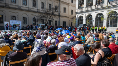 Acto celebrado por la Mesa Estatal por el Blindaje de las Pensiones con motivo de su décimo aniversario en Madrid. Acto celebrado por la Mesa Estatal por el Blindaje de las Pensiones con motivo de su décimo aniversario en Madrid.