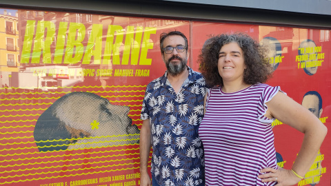 La dramaturga Esther F. Carrodeaguas junto al director Xavier Castiñeiras en el Teatro Valle-Inclán de Madrid. La dramaturga Esther F. Carrodeaguas junto al director Xavier Castiñeiras en el Teatro Valle-Inclán de Madrid.