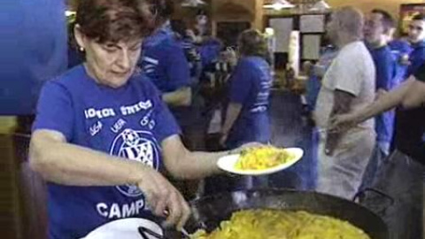 La afición del Getafe calienta motores La afición del Getafe calienta motores